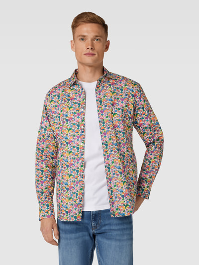 MC2 Saint Barth Vrijetijdsoverhemd met all-over print, model 'SIKELIA' Rood - 4