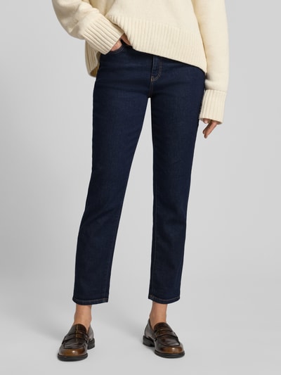 Marc Cain Relaxed fit jeans met stitchings Marineblauw gemêleerd - 4