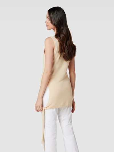Tiger of Sweden Strickshirt mit seitlicher Schnürung Modell 'MISA' Offwhite 5