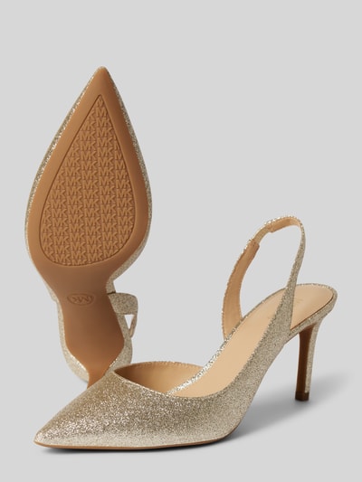 MICHAEL Michael Kors Pumps mit elastischem Einsatz Modell 'ALINA' Gold 4