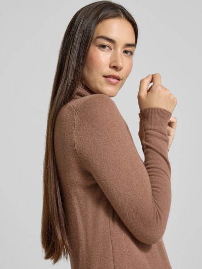 Christian Berg Woman Gebreide pullover van puur kasjmier Hazelnoot - 3