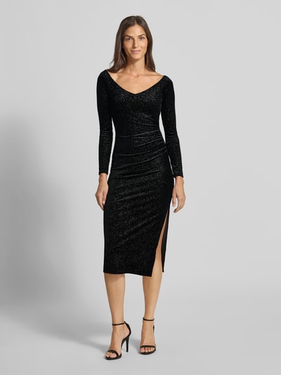 ARMANI EXCHANGE Midi-jurk met plooien Zwart - 4