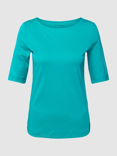 Christian Berg Woman T-shirt van katoen met boothals Turquoise - 2