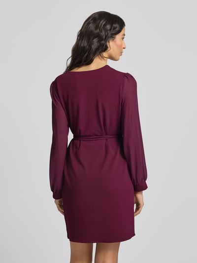 Rinascimento Cocktailkleid mit V-Ausschnitt Bordeaux 5