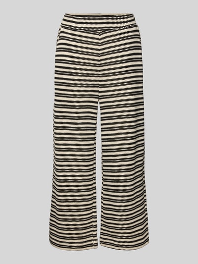 Jake*s Collection Gebreide broek met elastische band en steekzakken Zwart - 2