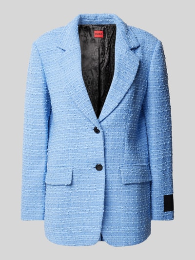 HUGO Blazer mit Strukturmuster Modell 'Areota' Hellblau 2