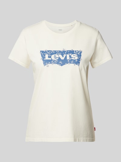 Levi's® T-shirt z nadrukiem z logo Écru 2