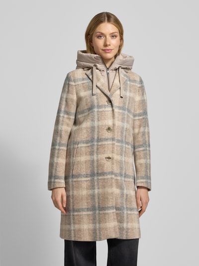 Cinque Mantel mit Kapuze Modell 'MIRACLE' Beige 4