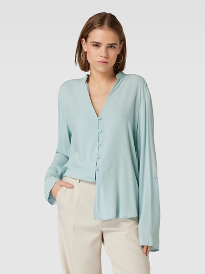 QS Blouse met 3/4-mouwen Lichtblauw - 4