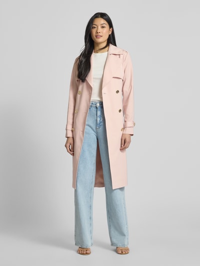 MICHAEL Michael Kors Trenchcoat mit Bindegürtel Modell 'DRAPEY' Rosa 1