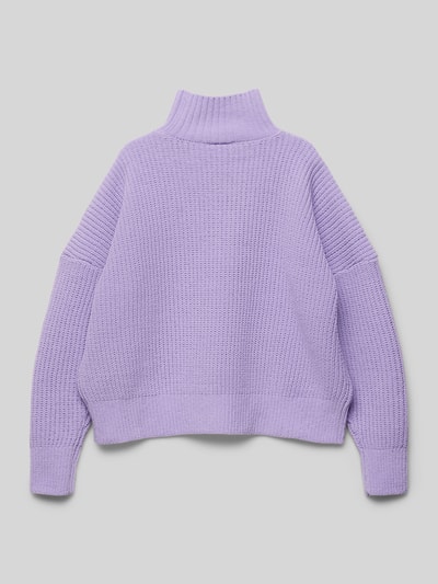 s.Oliver RED LABEL Sweter z dzianiny ze stójką Lawendowy 3