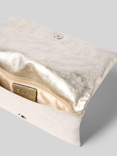 Abro Clutch mit Druckknopfverschluss Metallic Beige 5