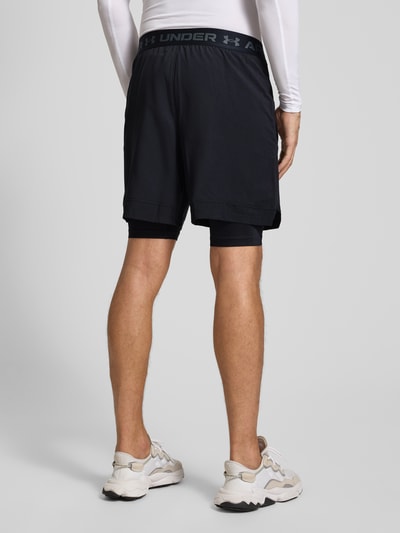 Under Armour Shorts im 2-in-1-Look mit elastischem Bund Black 5