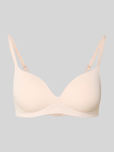 PUMA Miękki biustonosz z dodatkiem streczu — watowany  Różowawy 2