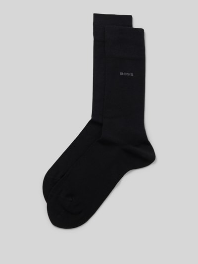 BOSS Socken mit Label-Print im 2er-Pack Black 1