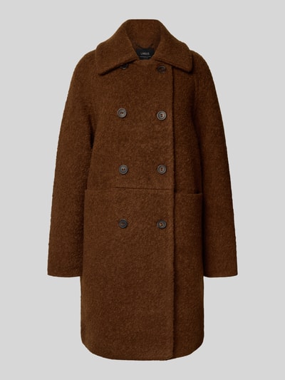 Lanius Wollmantel in Bouclé-Optik Cognac 2
