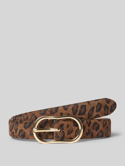 Weinmann Ledergürtel mit Dornschließe Dunkelbraun 1