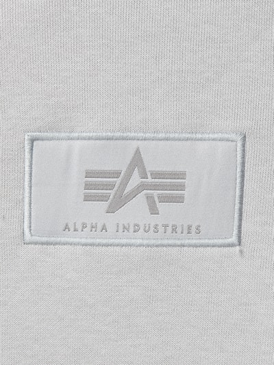 Alpha Industries Hoodie mit Label-Details Modell 'BACK PRINT HOODY' Hellgrau 2