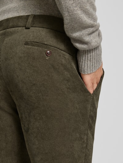 Carl Gross Cordhose mit Eingrifftaschen Modell 'Tomte' Gruen 3