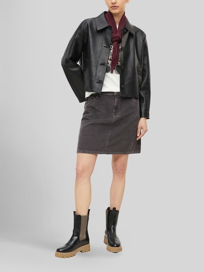 s.Oliver RED LABEL Mini-Rock aus reiner Baumwolle mit Cordstruktur Graphit 1