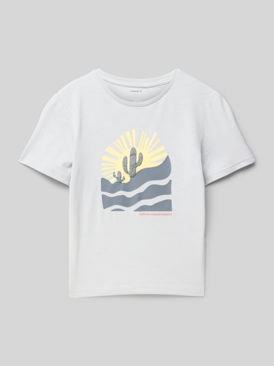 Name It T-Shirt mit Motiv-Print Modell 'HALDUR' Bleu 1