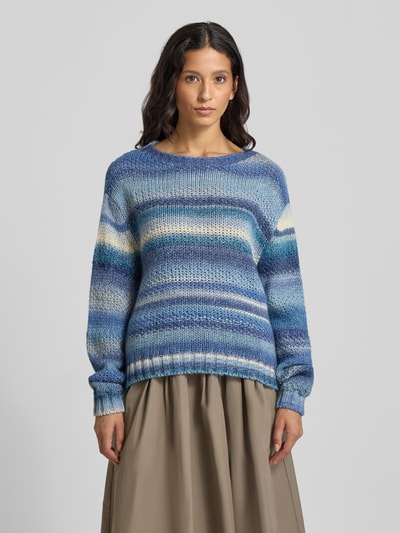 LOLLYS LAUNDRY Strickpullover mit Rundhalsausschnitt Modell 'Fairhaven' Hellblau 4