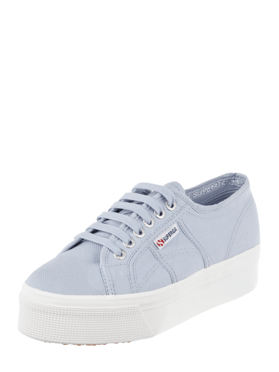 Superga Plateau-Sneaker '2790' aus Canvas Hellblau 1