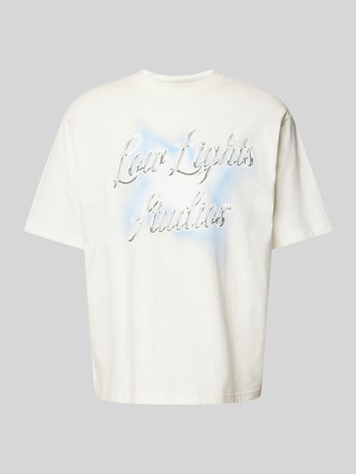 Low Lights Studios Oversized T-Shirt mit Label-Print Modell 'CHROMATIC' Offwhite 2