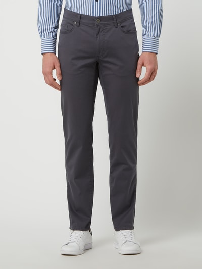 Brax Straight fit broek met stretch, model 'Cadiz' Middengrijs - 4