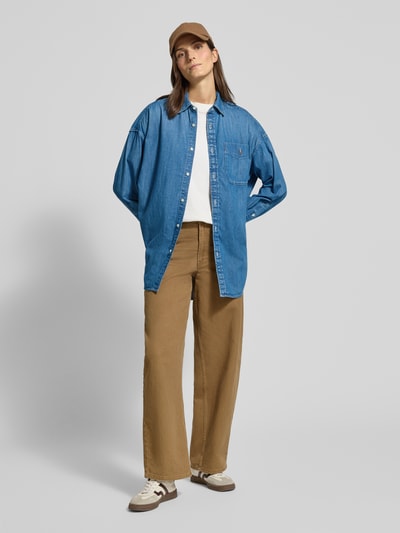 Polo Ralph Lauren Oversized overhemdblouse in denimlook Jeansblauw - 1