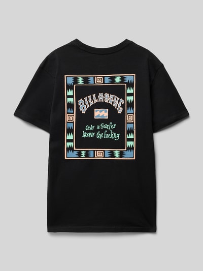 Billabong T-shirt z nadrukiem z logo model ‘KNOW THE FEELING’ Czarny 3