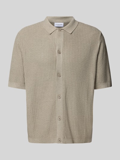 Lindbergh Freizeithemd mit Knopfleiste Stein 2