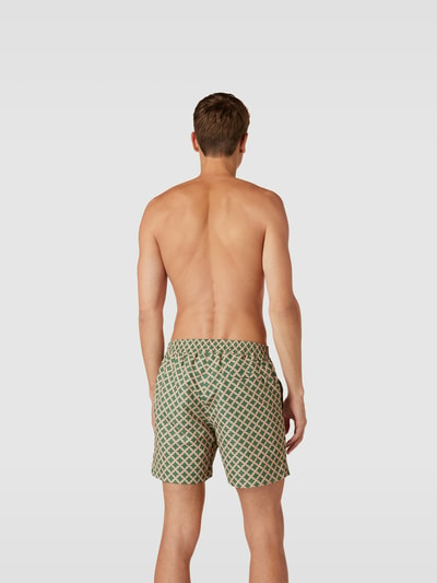 Frescobol Carioca Badehose mit Allover-Muster Gruen Melange 5