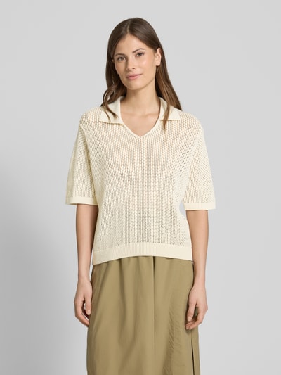 ECOALF Gebreide pullover met 1/2-mouwen, model 'ARGANALF' Beige - 4