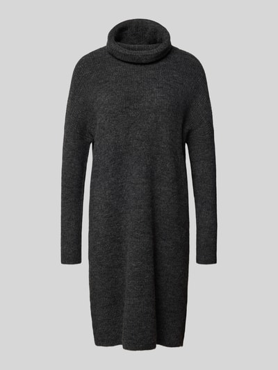 Only Loose Fit Strickkleid mit Woll-Anteil Modell 'JANA' Anthrazit Melange 2