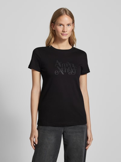 ARMANI EXCHANGE T-Shirt mit Label-Print Black 4