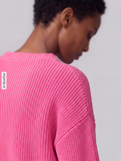Jake*s Casual Regular Fit Pullover mit Tunnelzug Pink 3