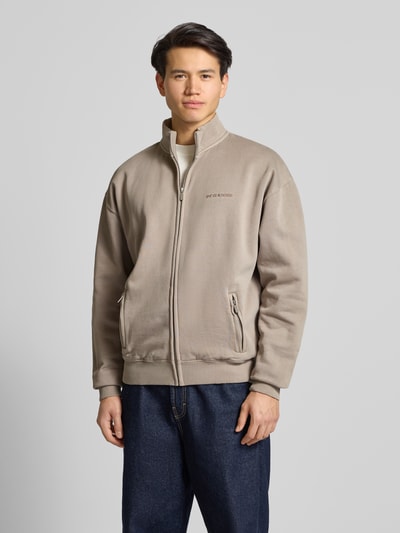 Pegador Oversized sweatjack met labelstitching Grafiet - 4