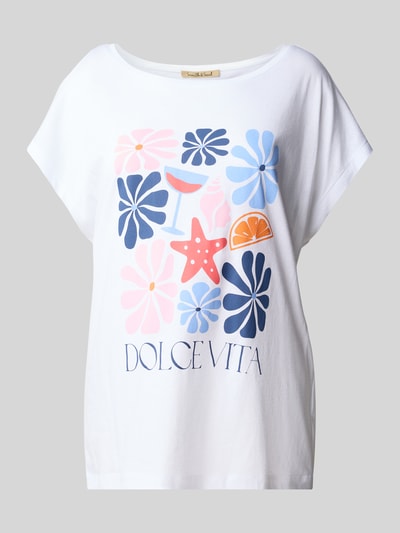 Smith and Soul T-shirt z nadrukiem z motywem i okrągłym dekoltem Biały 2
