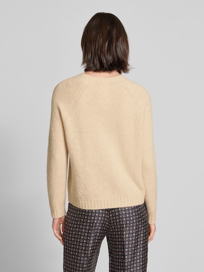 Weekend Max Mara Relaxed Fit Strickpullover aus Alpaka-Mix Modell 'GHIACCI' Ecru 5