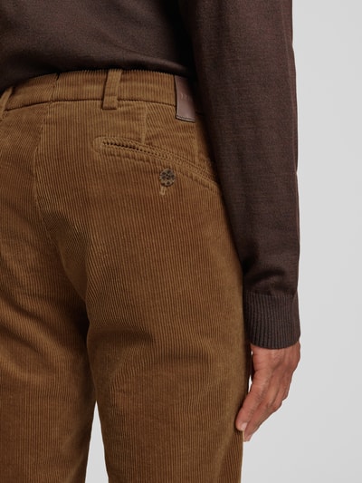 Mmx Slim fit corduroy broek met achterzakken, model 'Lupus' Lichtbruin - 3