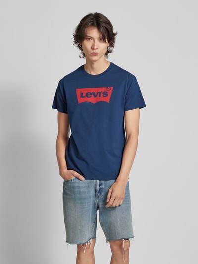 Levi's® T-Shirt mit Label-Print Dunkelblau 4