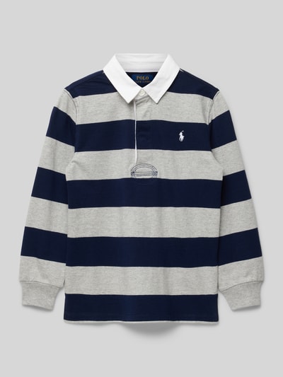 Polo Ralph Lauren Kids Poloshirt mit Logo-Stitching Mittelgrau Melange 1