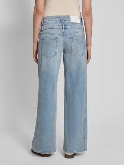 ETIQUETT ESSENTIALS Wide leg jeans in dubbellaagse look, model 'Dancer' Jeansblauw - 5