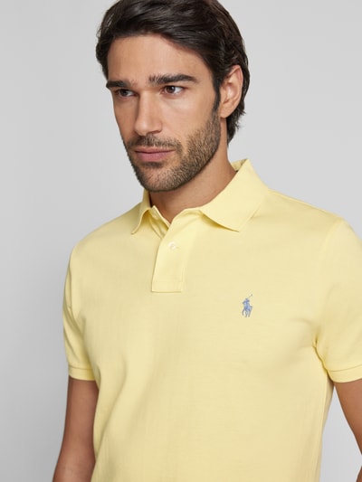 Polo Ralph Lauren Poloshirt mit Label-Stitching Dunkelgelb 3