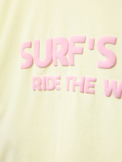 Mango T-Shirt mit geripptem Rundhalsausschnitt Stein 2