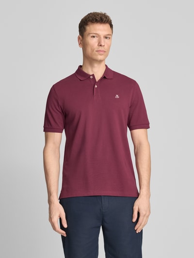 Marc O'Polo Regular Fit Poloshirt aus reiner Baumwolle Dunkelrot 4