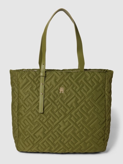 Tommy Hilfiger Tote Bag mit Label-Applikation Oliv 1