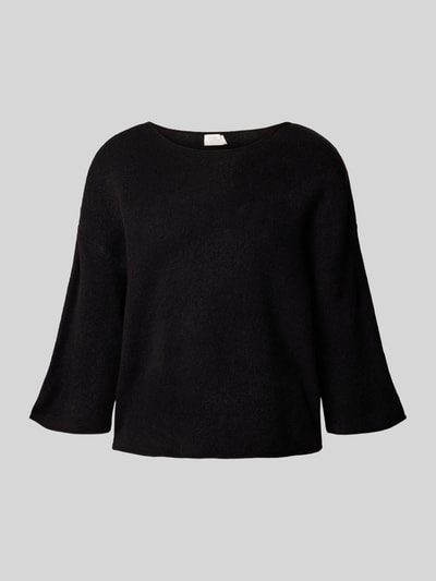 ROBE LÉGÈRE Strickpullover mit Leinen-Anteil Black 2