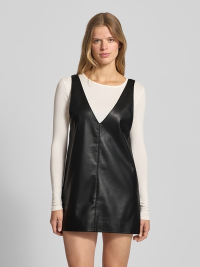 Only Sukienka mini z imitacji skóry model ‘HEIDI’ Czarny 4